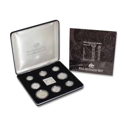 1991 Masterpieces in Silver Eight Coin Collection - Click Image to Close